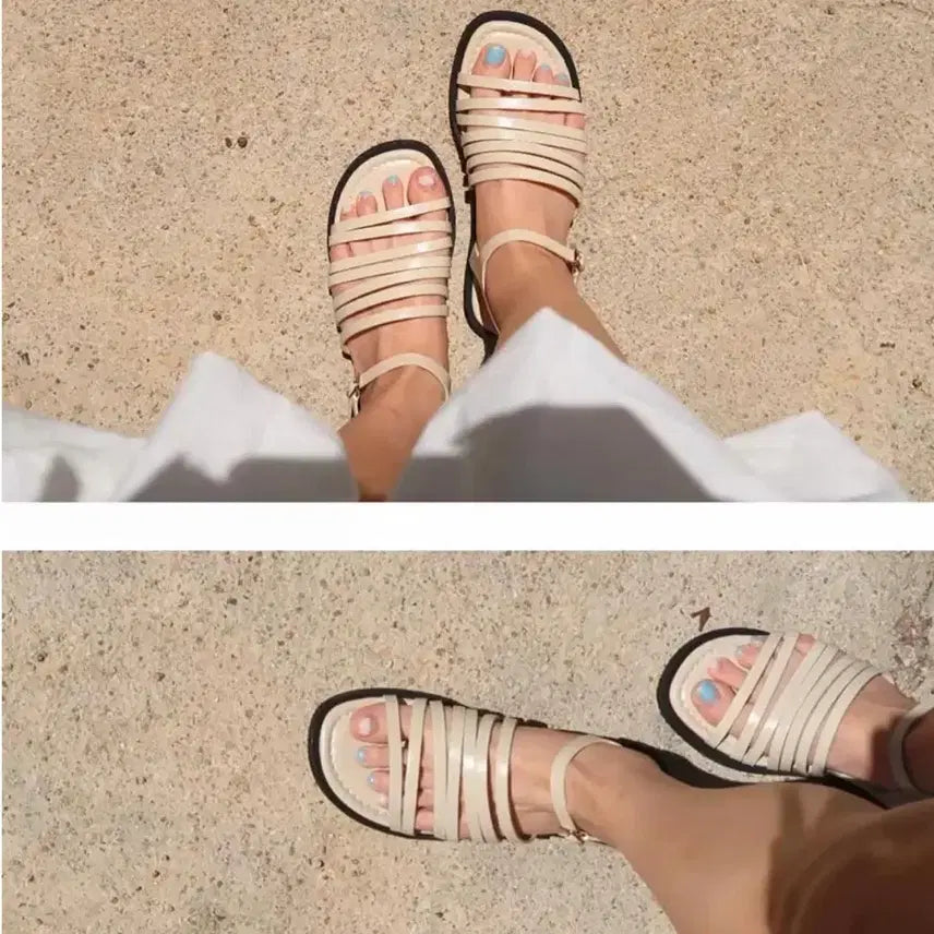 [BUNJANG] Marcok Multyple Strap Sandals / 마크모크 멀티플 스트랩 샌들