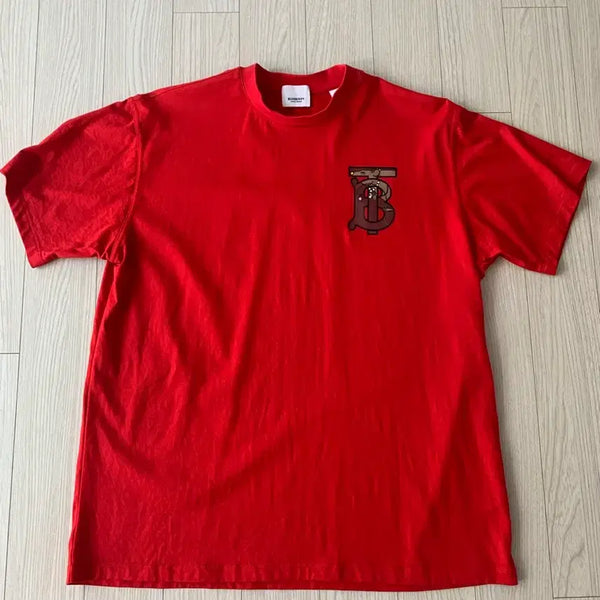 [BUNJANG] Burberry TB Monogram Limited Edition Year of the Rat Short Sleeve T-Shirt / 버버리(Burberry)의 경자년(쥐의 해) 한정판 TB 모노그램 반소매