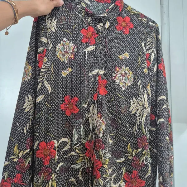 [BUNJANG] Vintage Flower Pattern Shirt / 빈티지 플라워 패턴 셔츠 55