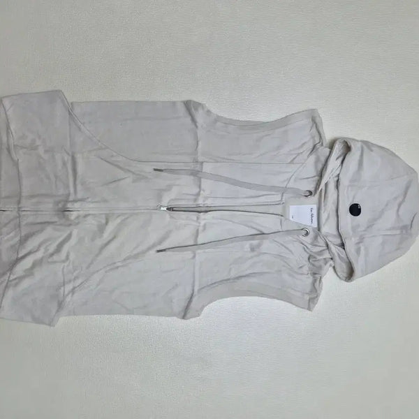 [BUNJANG] Empolham Hooded Zip-Up Vest Light Beige / 엠폴햄 Empolham 후드집업 조끼 100 라이트베이지