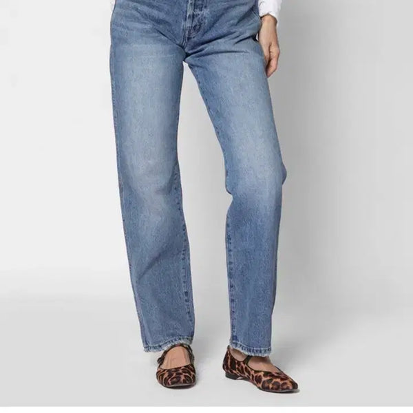 [BUNJANG] Six Half Mid Rise Straight Denim Jeans / 식스앤어하프 - MID RISE STRAIGHT 미드라이즈 데님