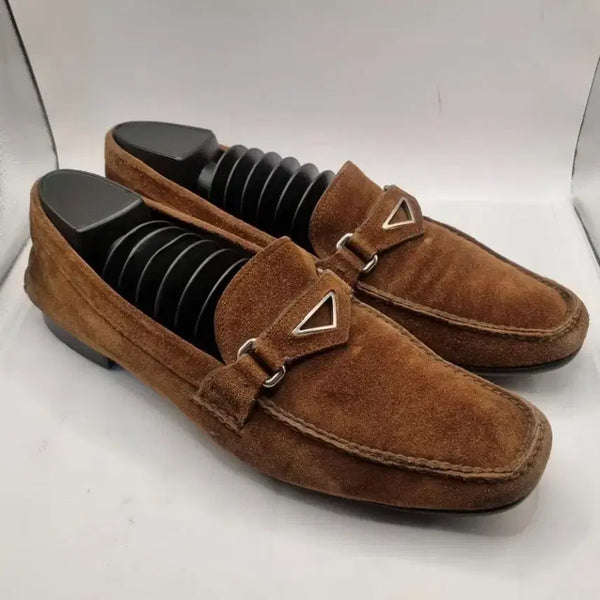 [BUNJANG] Prada Suede Loafers UK 11 / 프라다 스웨이드 로퍼 uk11