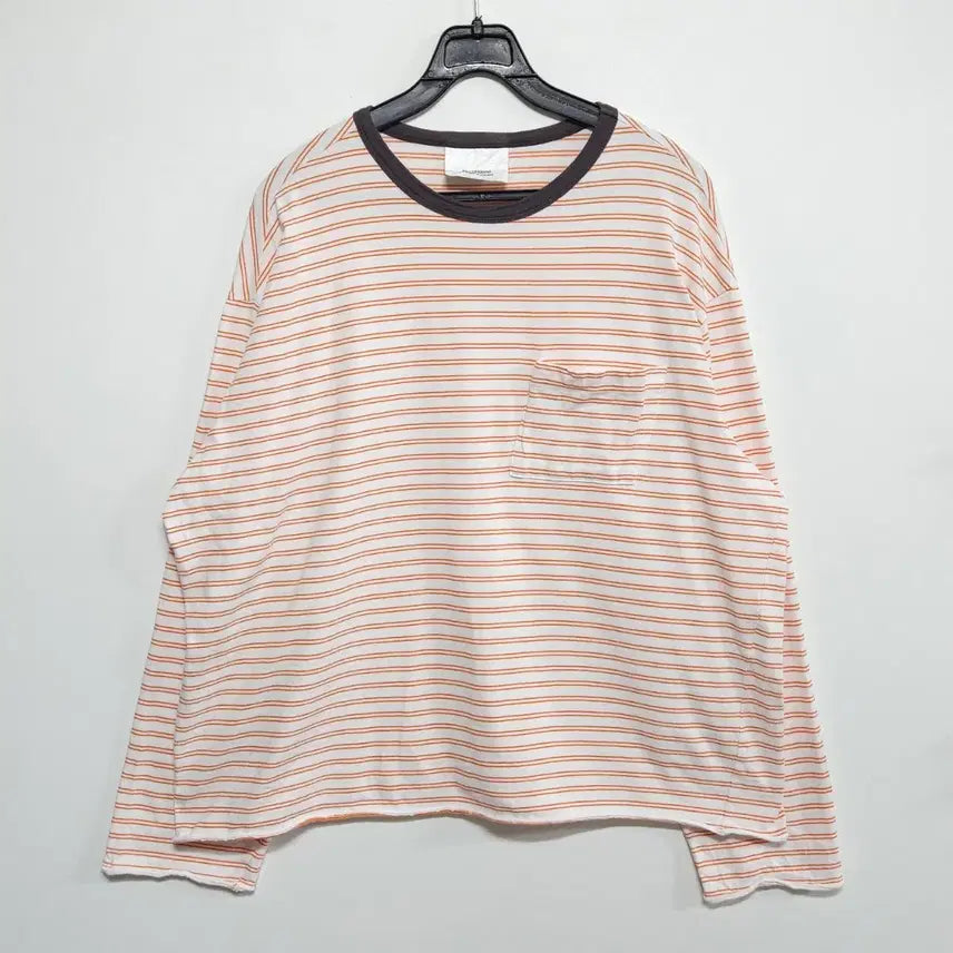 [BUNJANG] StandAlone Striped Oversized Long Sleeve T-Shirt / 스탠드얼론 스트라이프 오버핏 롱슬리브