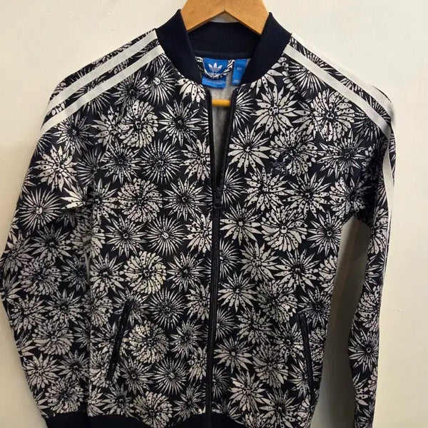 [BUNJANG] Adidas Floral Pattern Track Top Jersey / 아디다스 플로럴 패턴 트랙탑 져지