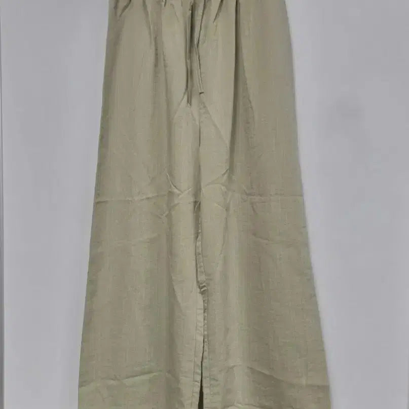 [BUNJANG] Women's Wide Leg Pants with Elastic Waistband and Drawstring / 여성 통바지 허리밴드 스트링조절 통버지