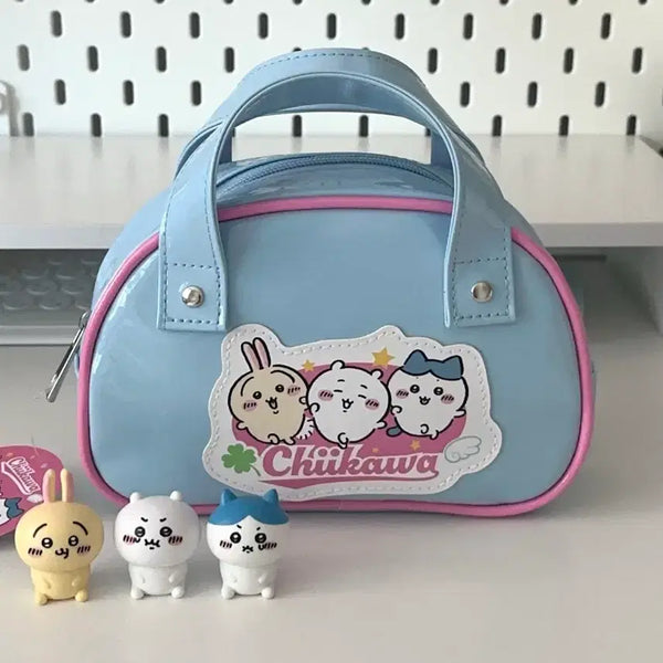 [BUNJANG] Chiikawa Enamel Mini Boston Bag / 치이카와 애나멜 미니 보스턴백 일본정품 우사기 하치와레 먼작귀