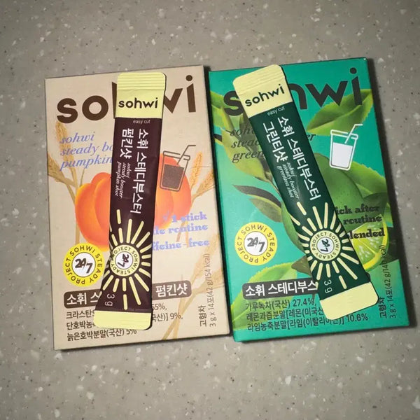 [BUNJANG] Sohwi Steady Booster Green Tea Shot & Pumpkin Shot / 연예인 붓기템 소휘 스테디부스터 그린티샷/펌킨 붓기차