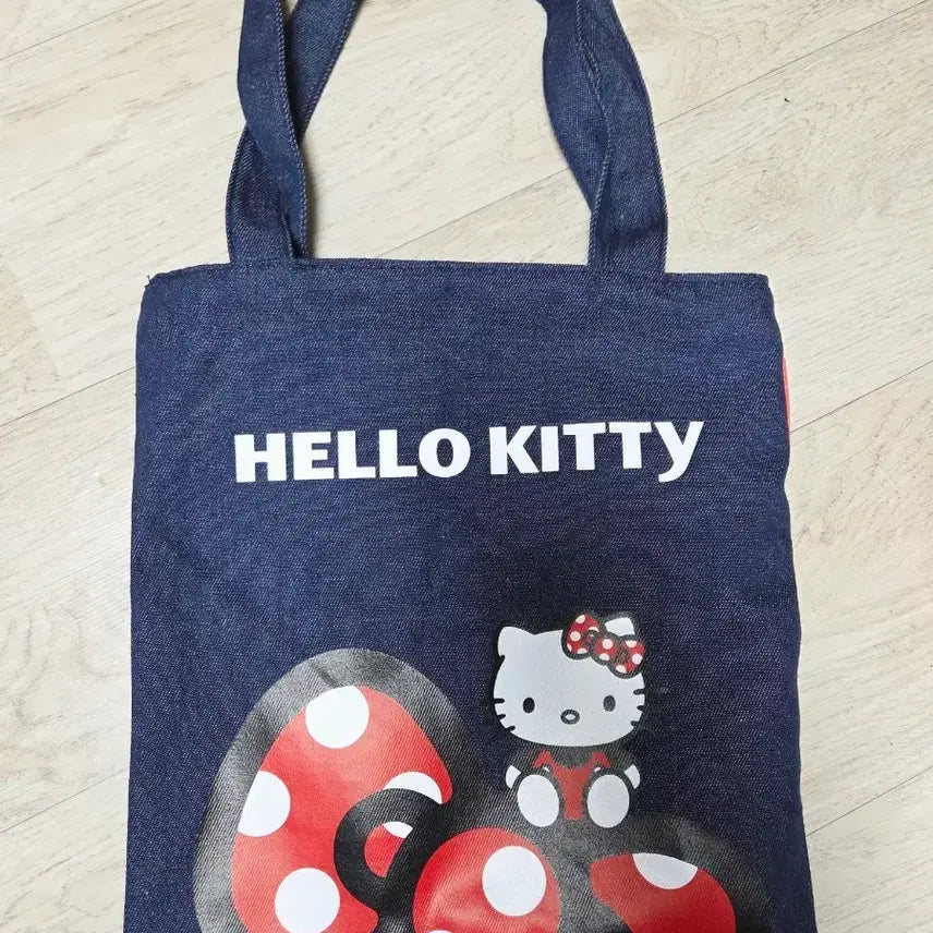[BUNJANG] Hello Kitty Denim Eco Bag / 키티 데님 에코백 가방