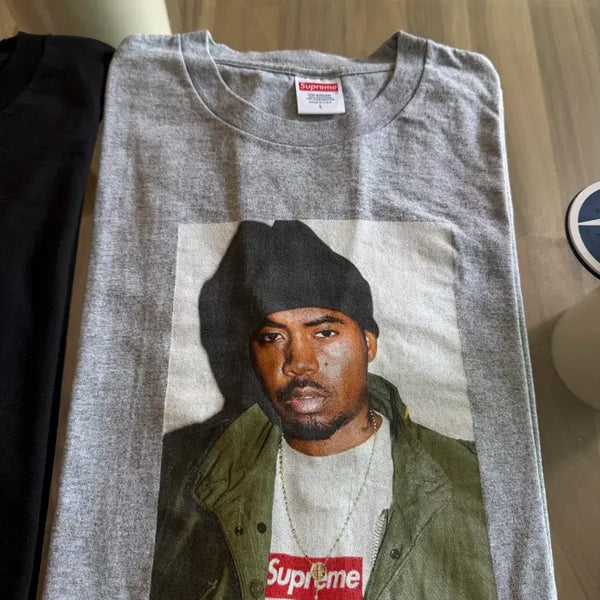 [BUNJANG] Supreme Nas Photo T-Shirt / 슈프림 나스 포토 티