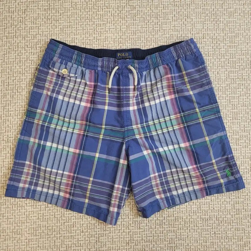 [BUNJANG] Polo Ralph Lauren Plaid Swim Shorts XL/TG / 폴로 랄프로렌 체크 스윔팬츠반 XL/TG
