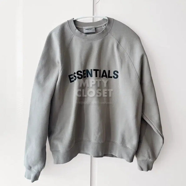 [BUNJANG] Fear of God Essentials Logo Sweatshirt Olive/Khaki / 에센셜 Essentials 로고 스웻셔츠 올리브/카키