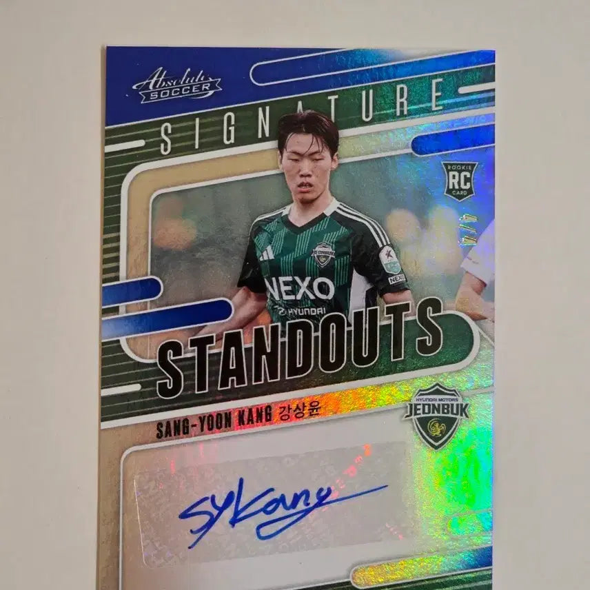 [BUNJANG] Panini Absolute K League Kang Sang Yoon 4th Limited Rookie Auto Card / 파니니 앱솔루트 전북현대 강상윤 4한정 루키 오토