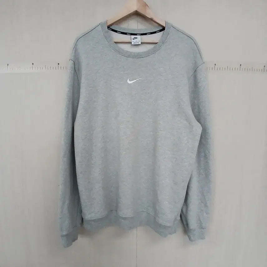 [BUNJANG] Nike Swoosh Sweatshirt Grey / 나이키 스우시 맨투맨 그레이