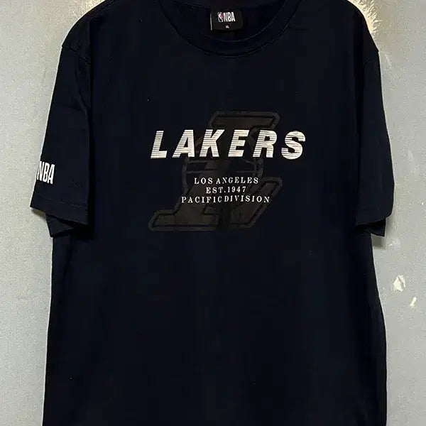 [BUNJANG] NBA Los Angeles Lakers Pacific Division Men's T-Shirt XL / NBA LA레이커스 퍼시픽 디비전 새상품 남자 반팔티 XL 100-105