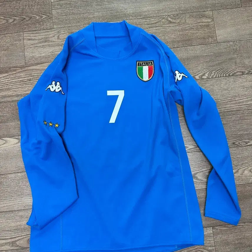 [BUNJANG] Kappa Italy National Team Alessandro Del Piero #7 Long Sleeve Home Football Jersey L / [L] 이탈리아 국대 홈 긴팔 유니폼 - #7 델 피에로 (카파)