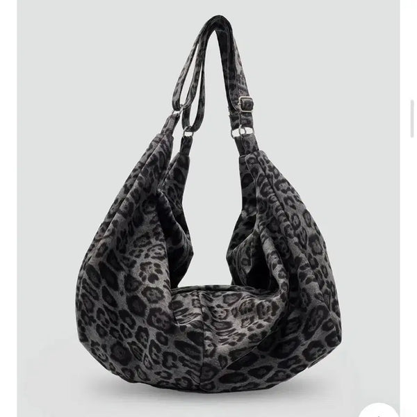 [BUNJANG] Leopard Hobo Bag / 레오파드 보부상 백(가방)