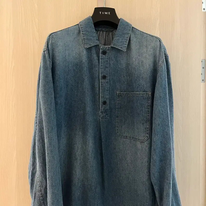 [BUNJANG] Time Homme Denim Shirt / 타임옴므) 데임셔츠 100