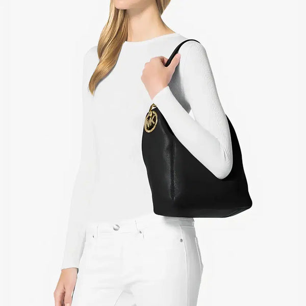 [BUNJANG] Michael Kors Fulton Medium Leather Shoulder Bag / 마이클 코어스 풀턴 미디움 레더 숄더백 가방