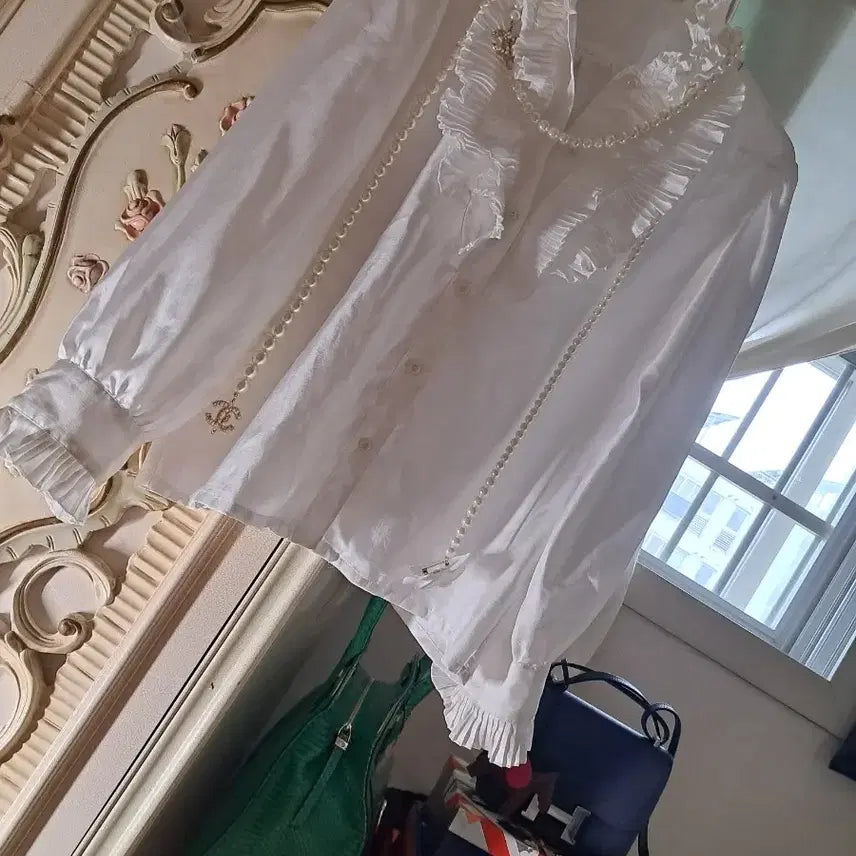 [BUNJANG] Vintage Frill Ruffle Blouse / 일본블라우스       프릴러플블라우스     빈티지블라우스