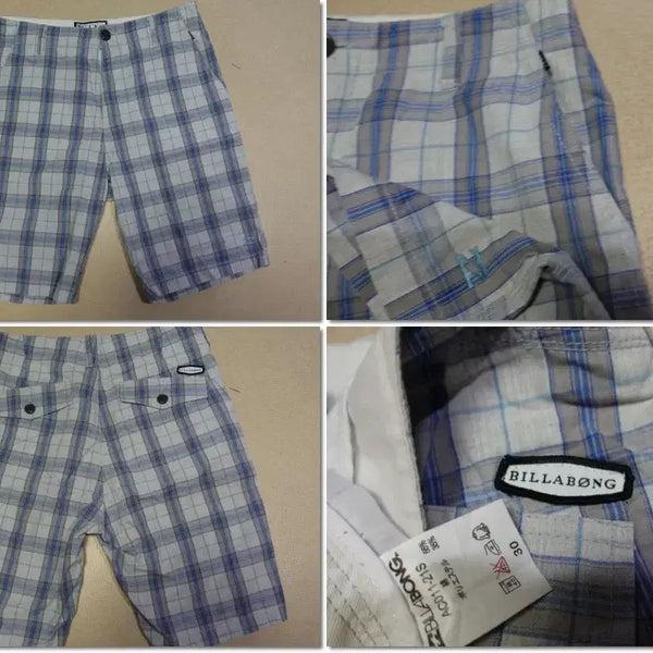 [BUNJANG] Billabong Check Japanese Edition Shorts Size 31-32 / 빌라봉/반바지 체크 일본판 31-32/6114