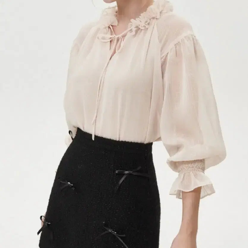 [BUNJANG] OHELL RIBBON TWEED MINI SKIRT Black / 오앨 RIBBON TWEED MINI 스커트(새상품/블랙)