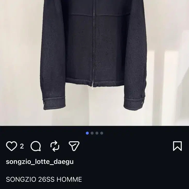 [BUNJANG] Songzio Homme 26SS Embroidered Tweed Jacket Black Size 52 / 송지오옴므 26SS 엠브로이드 트위드 자켓 블랙52사이즈
