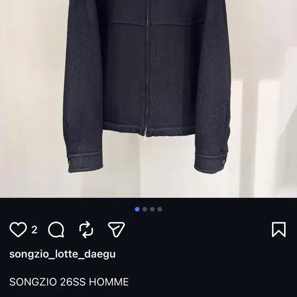 [BUNJANG] Songzio Homme 26SS Embroidered Tweed Jacket Black Size 52 / 송지오옴므 26SS 엠브로이드 트위드 자켓 블랙52사이즈