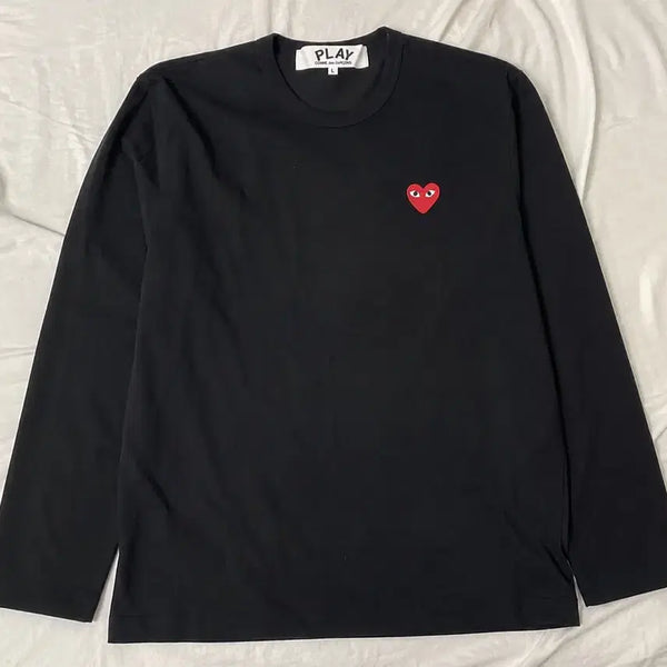 [BUNJANG] Comme des Garçons PLAY Black Long Sleeve T-Shirt L / 꼼데가르송 플레이 긴팔티 블랙 L