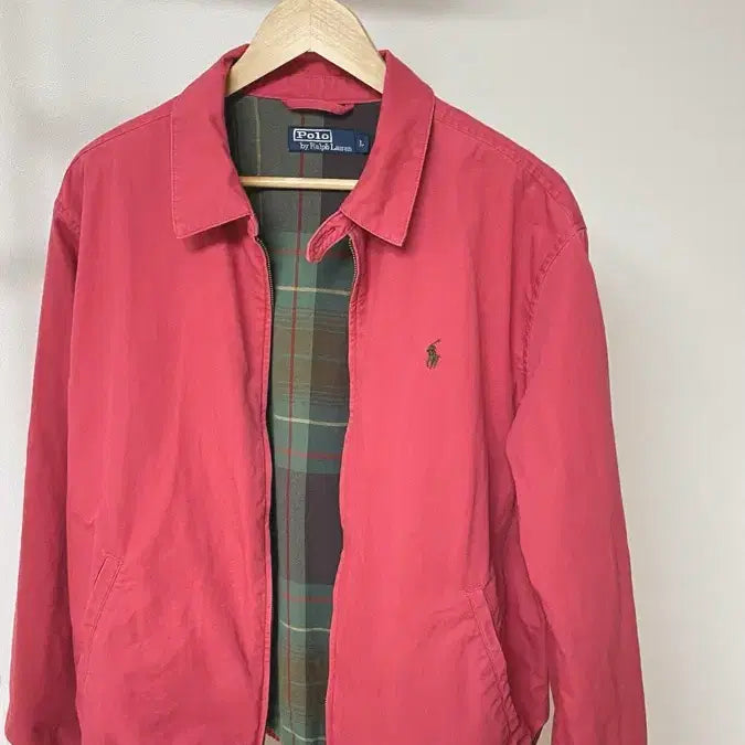 [BUNJANG] Polo Ralph Lauren Check Lined Bomber Jacket / 폴로 랄프로렌 체크 안감 봄버 자켓