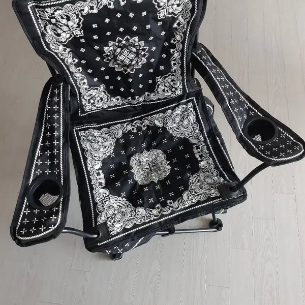 [BUNJANG] BEAMS x Coleman Bandana Black Armchair / BEAMS 빔즈 x 콜맨 반다나 블랙 암체어