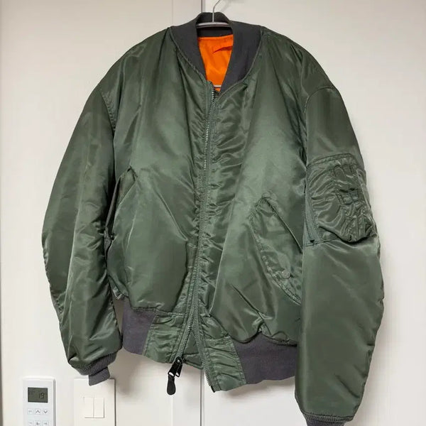 [BUNJANG] Granbrear Original Civilian MA-1 Jacket (Size L) / [Made in usa] 그란브리어 사 오리지널 민수용 MA-1 데드스탁