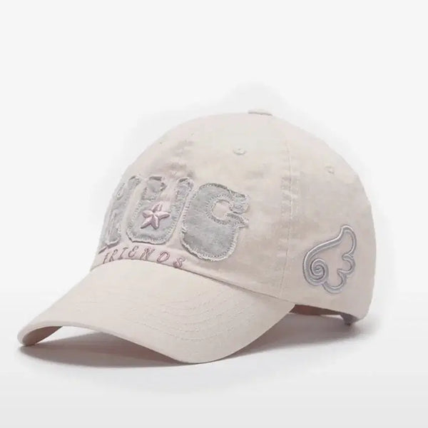 [BUNJANG] Hug Your Skin Hug Friends Cap Pink / 허그유어스킨 허그 프렌즈 캡 핑크