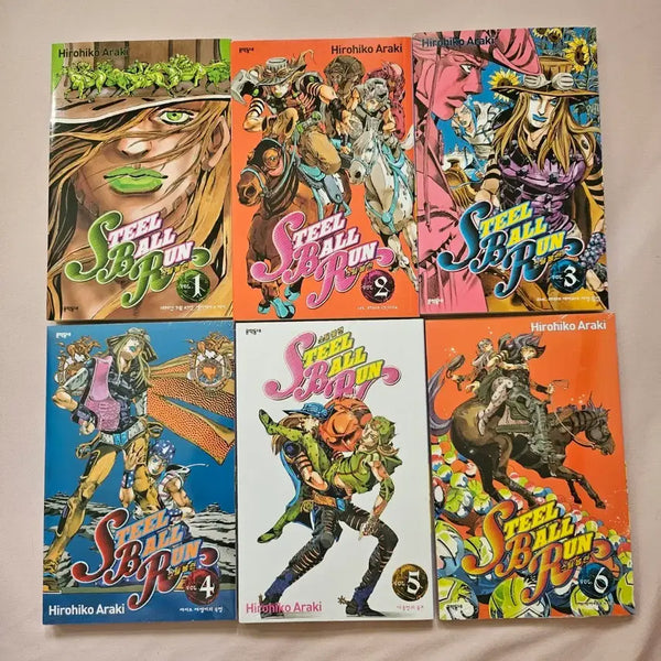 [BUNJANG] JoJo's Bizarre Adventure Part 7 Steel Ball Run Manga Volumes 1-6 / 죠죠의 기묘한 모험 7부 스틸볼런 만화책 1-6권