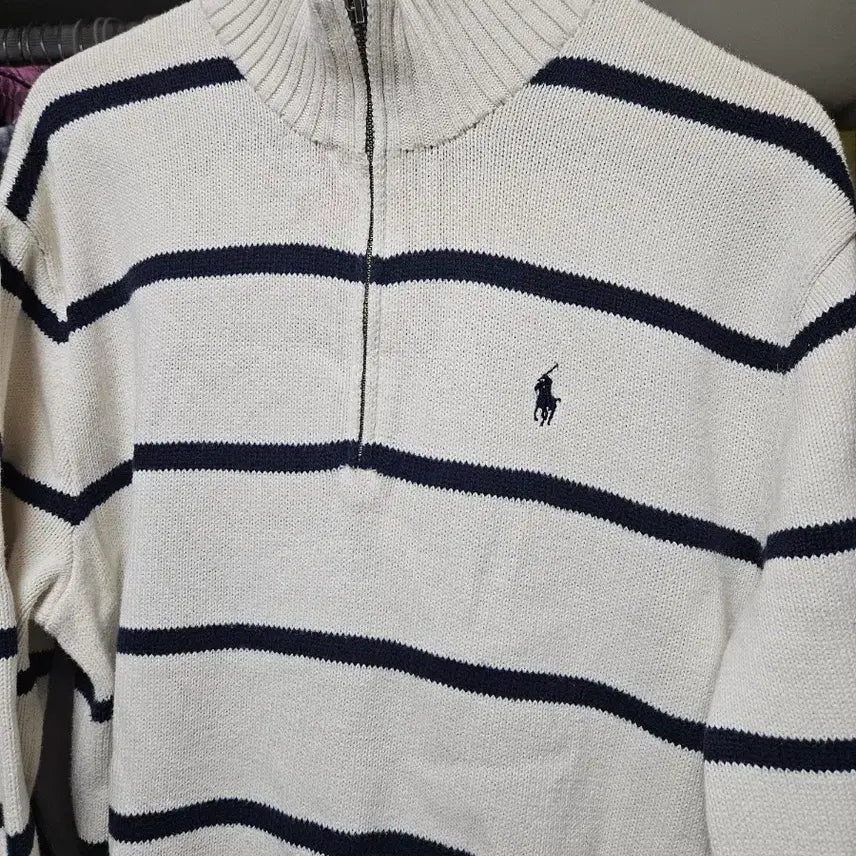 [BUNJANG] Polo Ralph Lauren Half-Zip Knit Sweater M Size / [M] 폴로 하프집업 니트