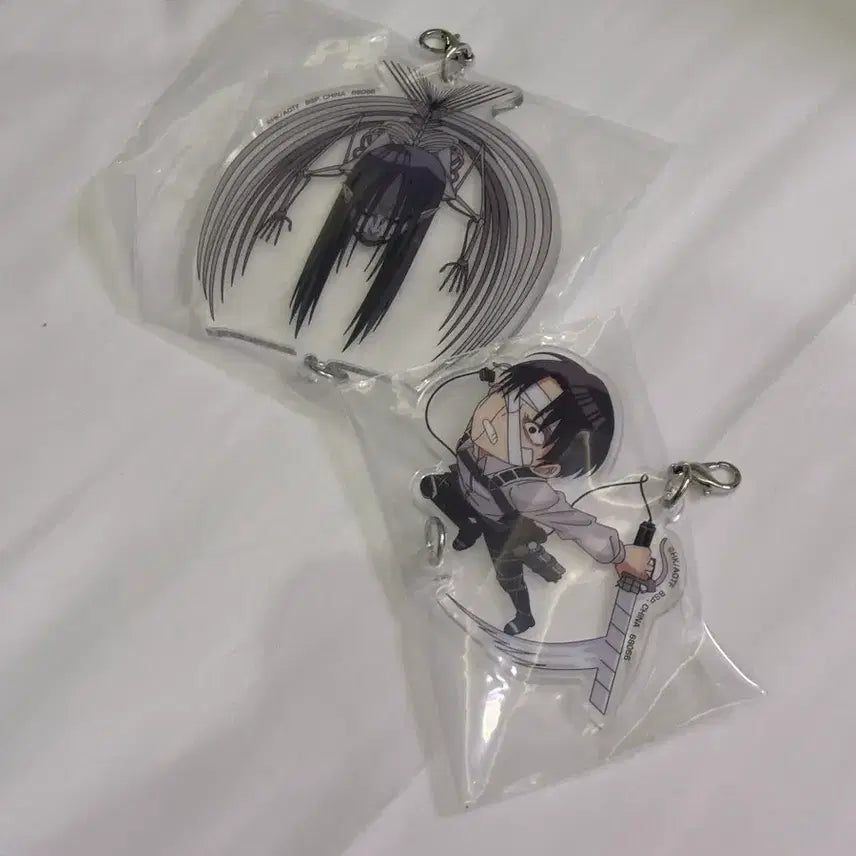 [BUNJANG] Attack on Titan Ichiban Kuji Prize F Eren & Levi Bundle Set / 진격의거인 이치방쿠지 F상 에렌 리바이 일괄