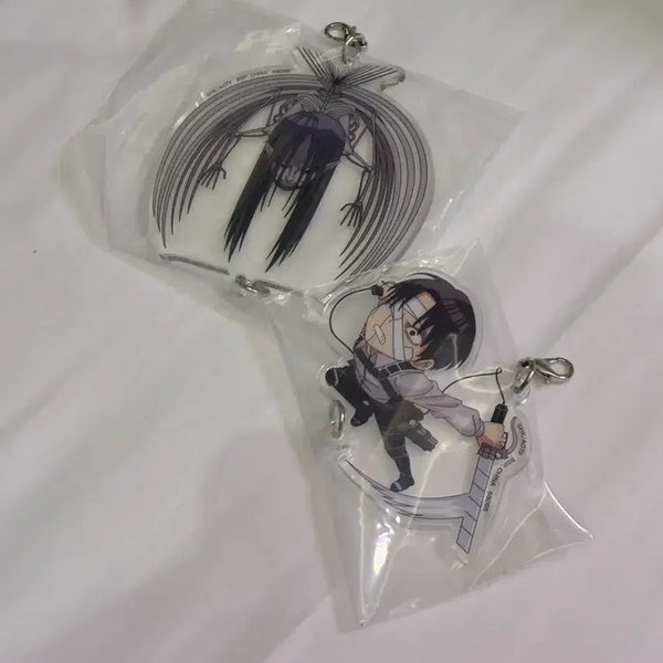 [BUNJANG] Attack on Titan Ichiban Kuji Prize F Eren & Levi Bundle Set / 진격의거인 이치방쿠지 F상 에렌 리바이 일괄