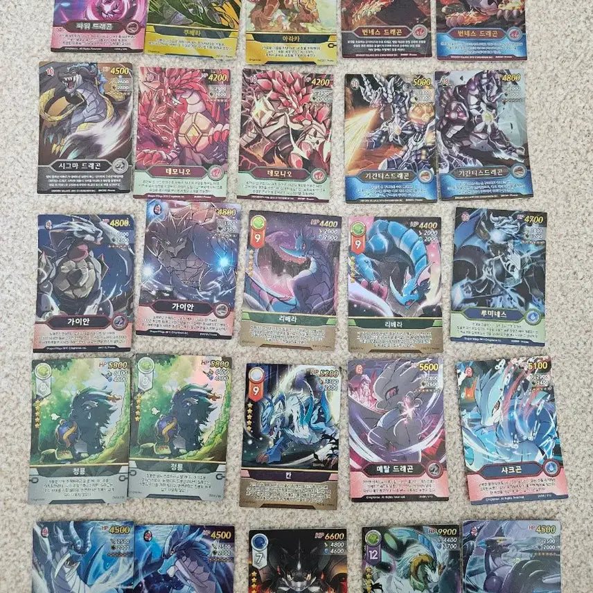 [BUNJANG] Dragon Village Card Collection (Guardian Dragon/Awakened/Limited Edition 2013-2016) / 드래곤빌리지 카드 다수의 수호드래곤/각성/한정/2013~2016 카드모음
