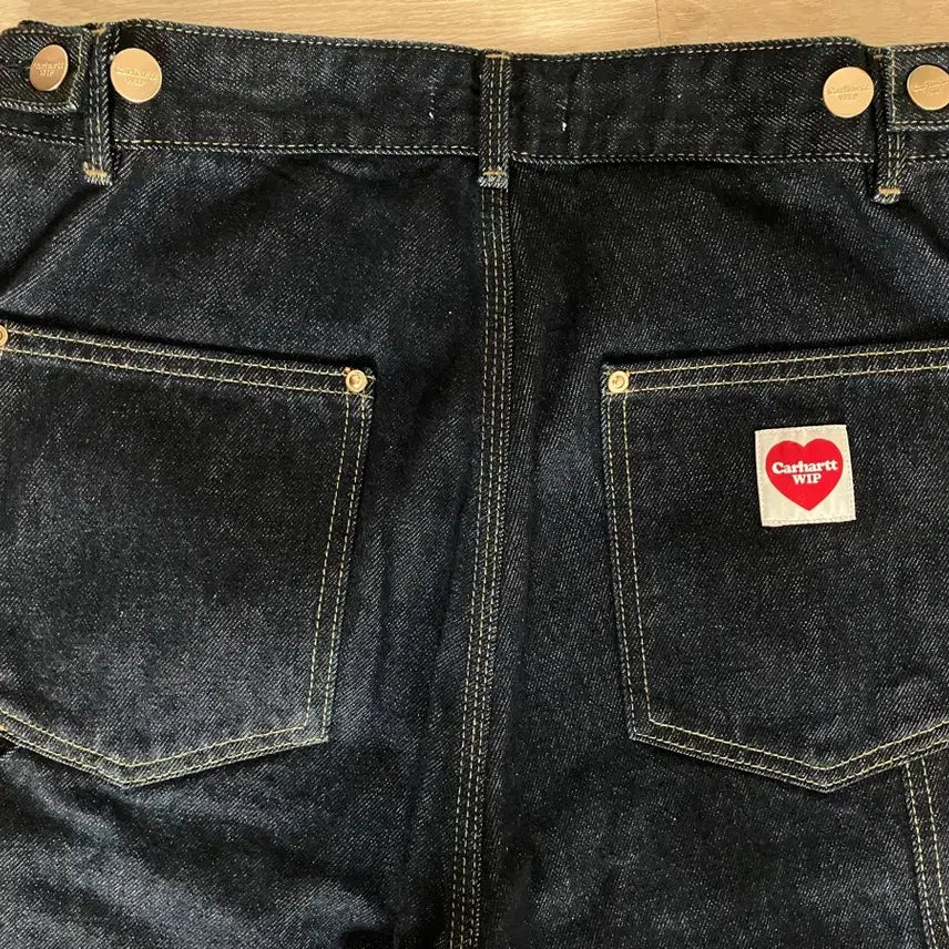[BUNJANG] Carhartt WIP Women's Nash Double Knee Pants Blue Rinsed / 칼하트wip 우먼 내쉬 더블 니 팬츠 블루 린스드