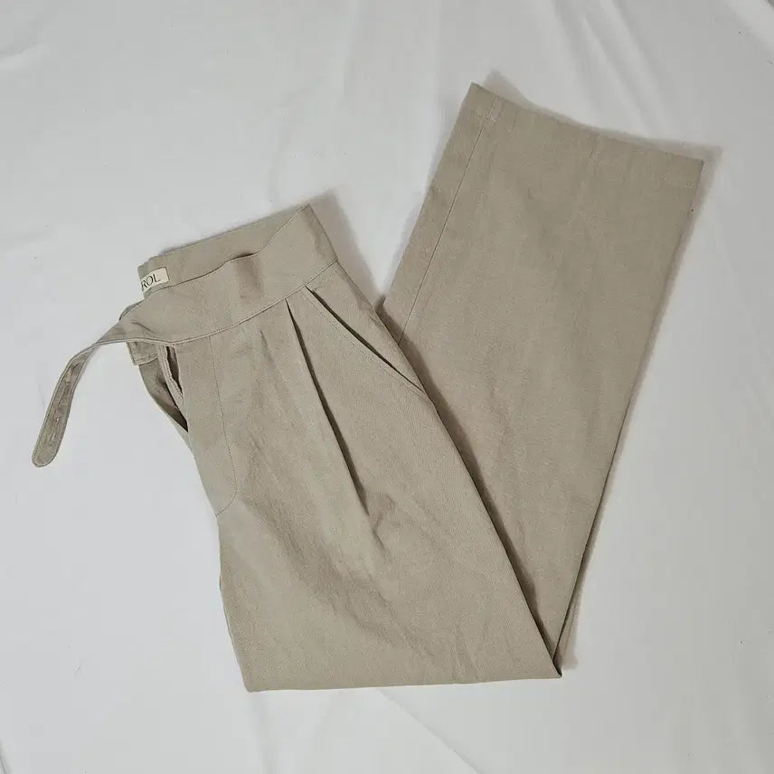 [BUNJANG] CAROL Carbon Chino Cotton Pants Slacks Two-Tuck S / CAROL 캐롤 카본 치노 코튼팬츠 슬랙스 투턱 S
