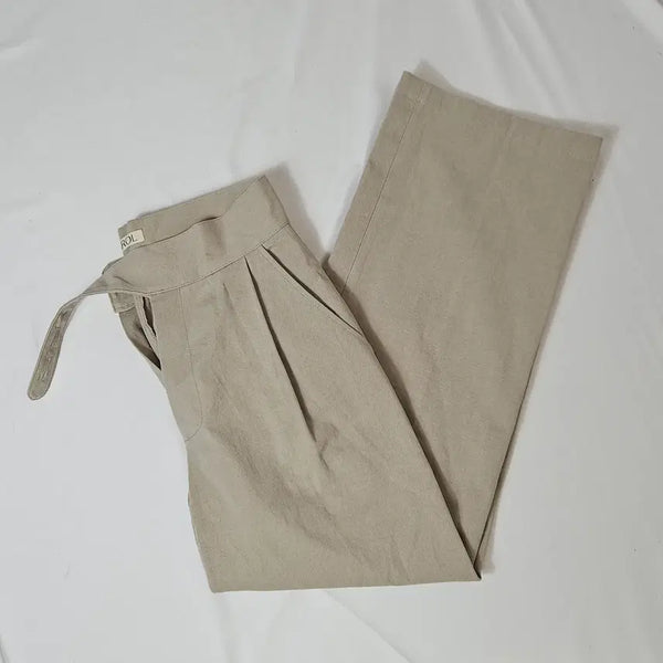 [BUNJANG] CAROL Carbon Chino Cotton Pants Slacks Two-Tuck S / CAROL 캐롤 카본 치노 코튼팬츠 슬랙스 투턱 S