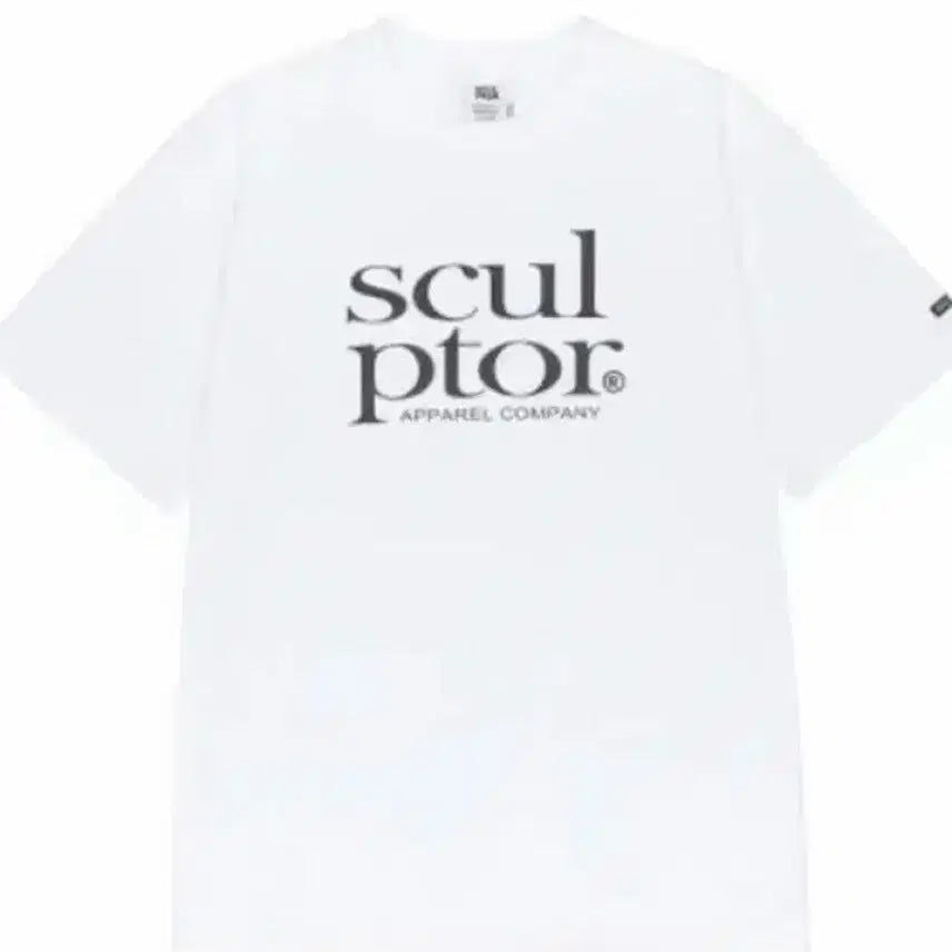 [BUNJANG] Sculptor White Short-Sleeve T-Shirt / 스컬프터 흰색 반팔