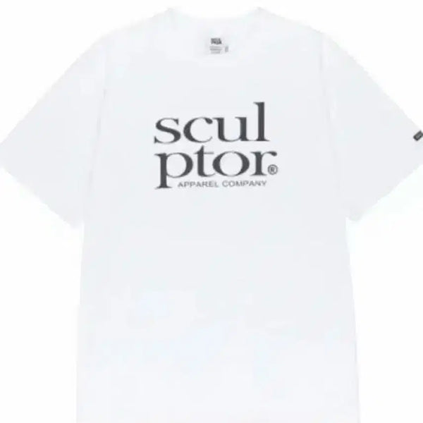 [BUNJANG] Sculptor White Short-Sleeve T-Shirt / 스컬프터 흰색 반팔