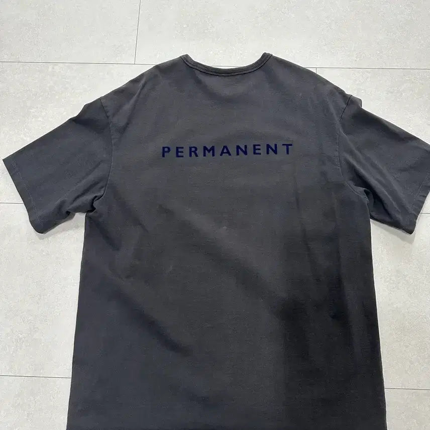 [BUNJANG] Eastlogue Permanent Short Sleeve T-Shirt Charcoal L / 이스트로그 퍼머넌트 반팔 차콜 L