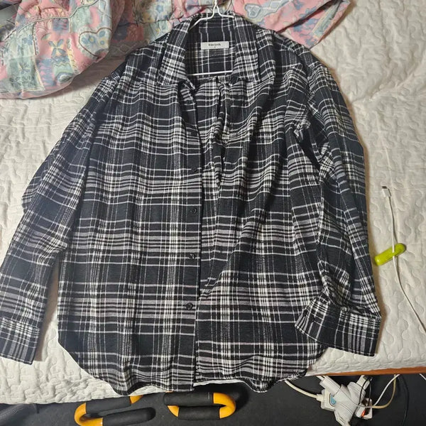 [BUNJANG] 8 Seconds Checkered Oversized Fit Shirt M / 에잇세컨즈 체크 셔츠 m 오버핏