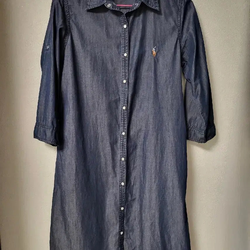 [BUNJANG] Polo Ralph Lauren Denim Shirt Dress M / 폴로 데님 셔츠 원피스/M