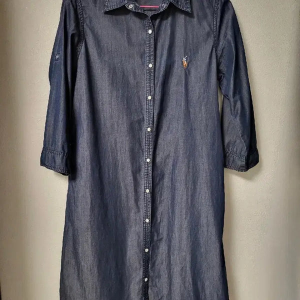 [BUNJANG] Polo Ralph Lauren Denim Shirt Dress M / 폴로 데님 셔츠 원피스/M