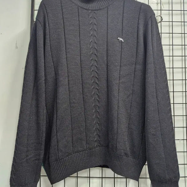 [BUNJANG] Heel Creek Vertical Blocking Turtleneck Knit Sweater XL / 105XL 힐크릭 세로 블러킹 방풍 터틀넥 니트 스웨터