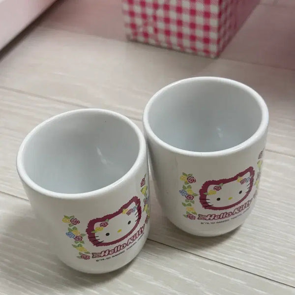 [BUNJANG] Classic Rose Kitty Cup Set / (새상품) 고전 장미키티 컵세트
