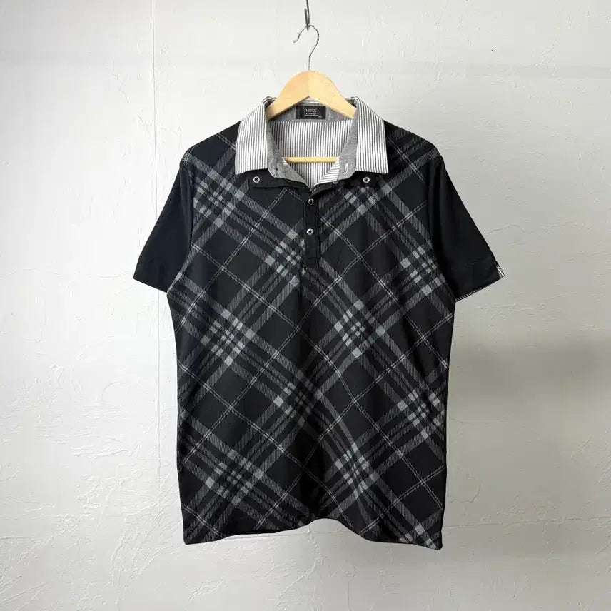 [BUNJANG] Mitex Layered Henley Neck T-Shirt LL / Mitex 레이어드 헨리넥 티셔츠
