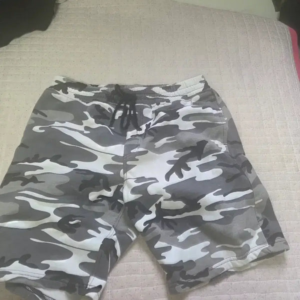 [BUNJANG] Camouflage Cargo Shorts / 카모반바지